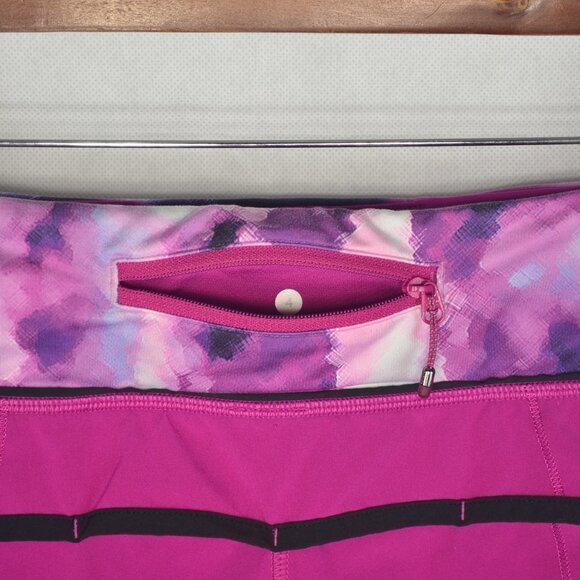 lululemon Run: Speed Shorts Size 4 in Raspberry & Blooming Pixie Multi - Picture 5 of 5